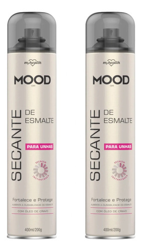 Kit 2 Spray Secador Secante De Esmalte Unha Ae Mood 400ml Mh