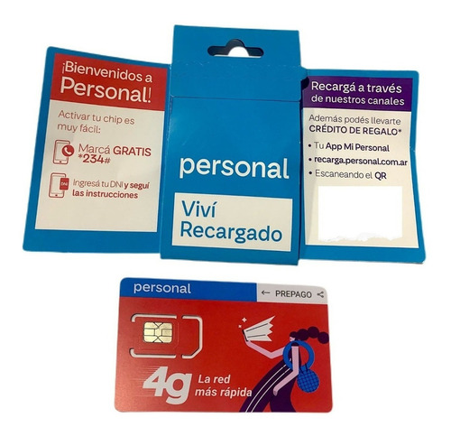 Chip Sim Personal - Prepago - 3 En 1 - 4g Caba