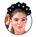 Coroa Flores Pra Fantasia Caveira Mexicana Halloween Linda Cor Preto