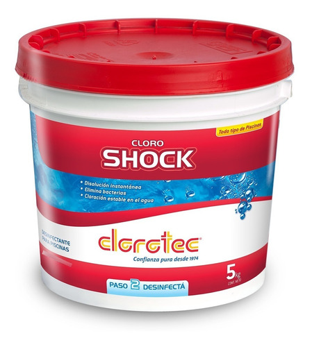 Granulado Shock Cloro Disolucion Instantanea  5 Kg Clorotec