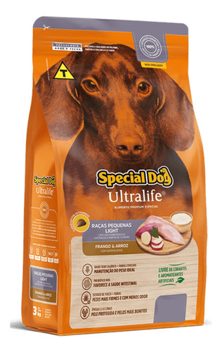 Ração Special Dog Ultralife Light Raças Pequenas Frango 15kg