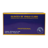 Guante De Vinil Globusman Claro Tamaño Mediano Caja C/100 Pz