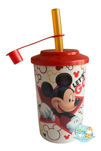 Vaso Infantil Chico Con Sorbete Mickey Mouse Disney