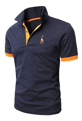 Polo De Moda Slim Fit Estiramiento Fresco Casual Hombres