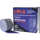 Rollo De Lija Garlopa Ceramica Velcro Automotriz 70mm X 12m