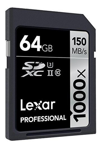 Tarjeta Lexar Professional 1000x De 64 Gb Sdxc Uhs-ii /u3