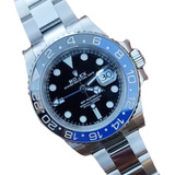 Reloj Compatible Con No Rolex Gmt Batmn Oyster Suizo