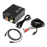 Convertidor Audio Óptico O Coaxial A Analógico Rca + Cables