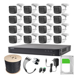Epcom Kit 16 Camaras De Seguridad Metal 5mp Audio + 3tb