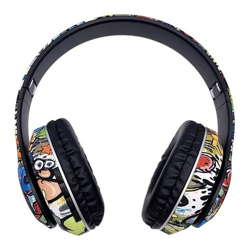 Diadema Audífonos Inalámbricos Gamer Rgb Graffiti P35