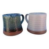 Tazas Con Relieve En Gres