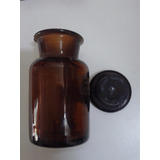 Botella Farmacia Vidrio Oscuro Tapon (antiguo11cm)