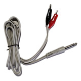 Kit 4 Cables Electroestimulador Especial Ficha Cocodrilo 