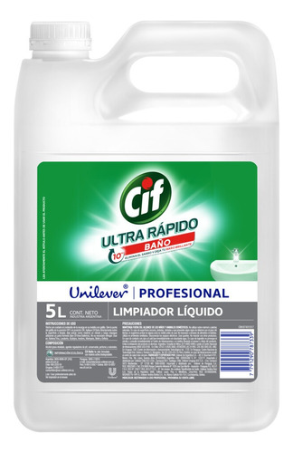 Limpiador Cif Baño Profesional Limón En Bidón 5l