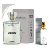 Imortal - Kit Perfumes Masculino 100 E 15ml - Amadeirado Aquático
