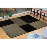 Tapete Sisal 2,00 X 3,00 Sala Quarto Escritorio ! Cor S-582-preto