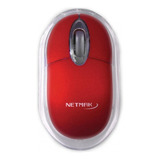 Mouse Optico Luminoso Con Cable Nm-m01 Color Rojo