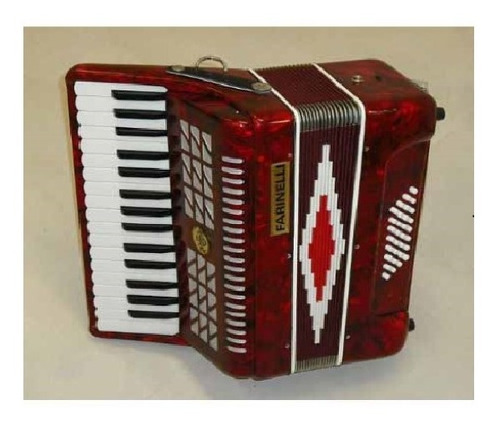 Acordeon Teclas Rojo 3232  Farinelli 1306-1r