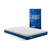 Colchón Luuna Blue Espumas Certificadas, Queen Size Color Blanco