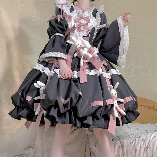 Juego De Cosplay Japonés De Lolita Kawaii Sweet Girl Op Styl