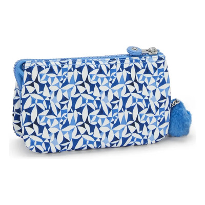Kipling Bolsa Cosmetiquera Creativity Grande 100% Color Crazy Leaves Diseño De La Tela Estampada