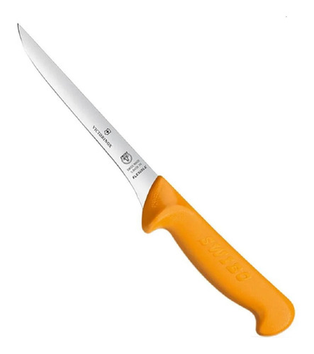 Cuchillo Victorinox Deshuesador Swibo Curvo 13cm Amarillo