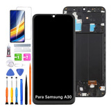 Pantalla Lcd Para Samsung A30 A305g A305f Con Marco Incell