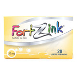 Fortzink Sulfato De Zinc 20 Mg 20 Capsulas Blandas