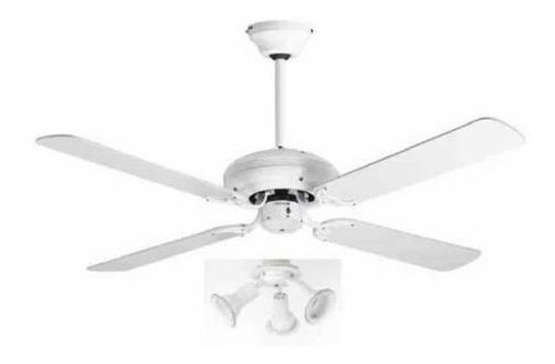 Ventilador De Techo Spar Sp 52wt Blanco Con Luz Selectogar6