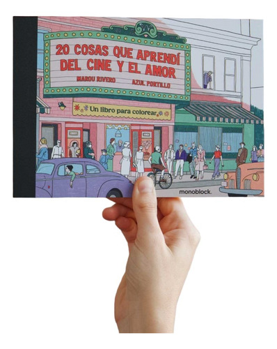Libro Para Colorear 20 Cosas Cine Y Amor | Monoblock