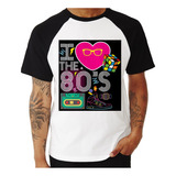 Camiseta Raglan I Love The 80's Camisa