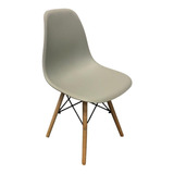 Cadeira Charles Eames Wood Design Eiffel Preto E  Nude 