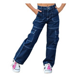 Jeans Nena Niña Milan Cargo T 10 Al 16