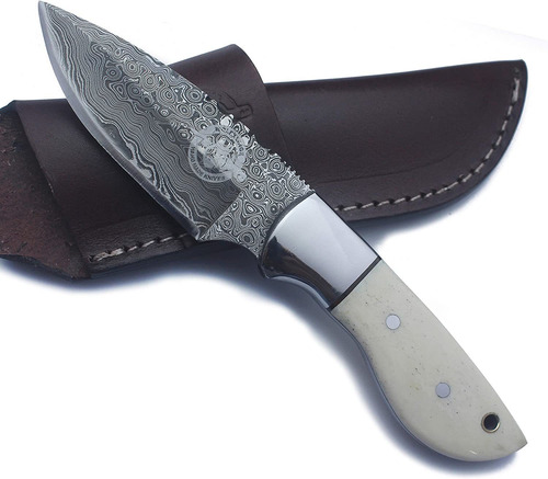 Wolfklinge Handmade Damascus Steel Knife Fixed Blade For ...