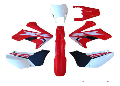 Kit De Plasticos Tornado 250  Rojo Con Calcos