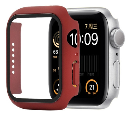 Funda Vidrio 2en1 Protector Compatible Con Apple Watch 45mm