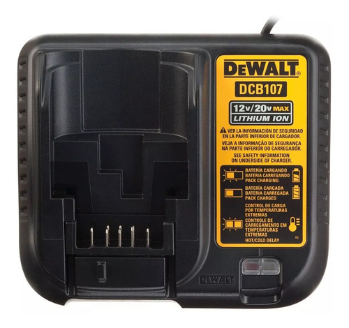 Cargador De Bateria Dewalt 20v Dcb 107 (adaptado 220) - E.o.