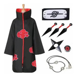 Disfraz De Capa De Naruto Akatsuki Cosplay 8 Piezas/set