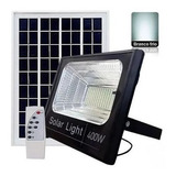Refletor Holofote Solar 400w Led Ip67 C/ Placa E Controle