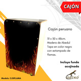 Cajon Peruano Gecko Neuvo Figura Flama C/funda 48 Cm Fresno