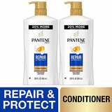 Pantene, Libre De Sulfatos Con Acondicionador, Pro-v Reparar