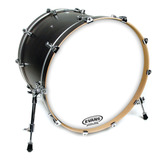 Parche De Bombo 16'' Color Blanco Resonante Evans Eq3 Sin