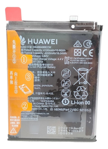 Bateria Huawei Original Hb486486ecw
