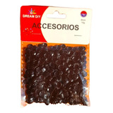 Lentejuelas Redondas Negras 90 Gramos 