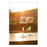 Vinilo Decorativo 40x60cm Vino Beber Botella Licor Copa M4