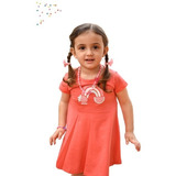 Vestido Beba Estampa Arco Iris Marca Gepetto 18 A 48 Meses