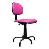 Cadeira Secretaria Costureira Giratória Pink