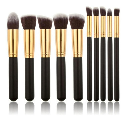 Set De 10 Brochas De Maquillaje Kabuki Pinceles