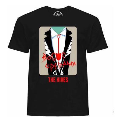 Playera The Hives Banda 3 Poster Aesthetic T-shirt Negro Ch