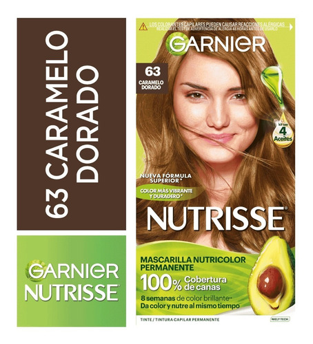 Garnier Nutrisse: Kit Completo Tintura Permanente X 45g